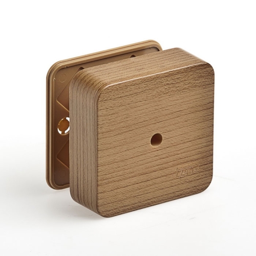 Коробка распр. RUVINIL  79*79*32 (180шт) 65004-08М дуб с клеммником