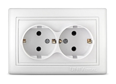 Розетка 2гн с з/к  