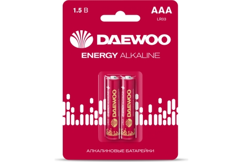 Батарейка Daewoo Energy Alkaline LR-03 BL-2 (2/20/480) 5029873