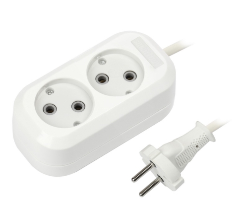 Удлинитель Smartbuy, 2 гн. 2 м ПВС 2х1 2200Вт