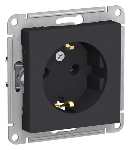 Механизм Розетка 1гн с/п С з/к Карбон AtlasDesign (20/160) ATN001043