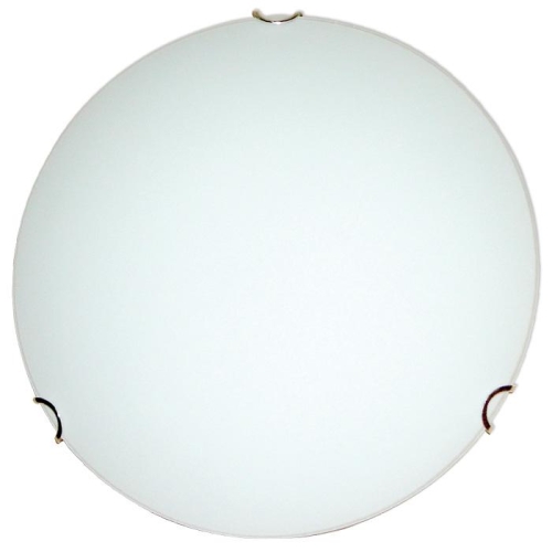 Светильник  Мелани д-300 мат бел/крепеж хром 2*60 Е-27 (204-052) (1)