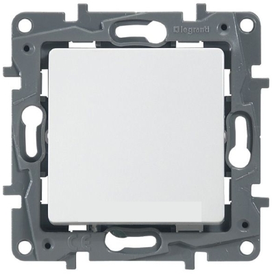 Механизм выкл 1 кл с подсв ETIKA белый (L672203)