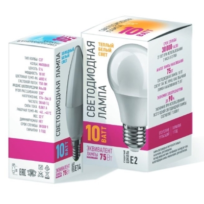 Лампа ОНЛАЙТ OLL-А60-15-230-4К-Е27-PROMO 82921 (10/100) АКЦИЯ