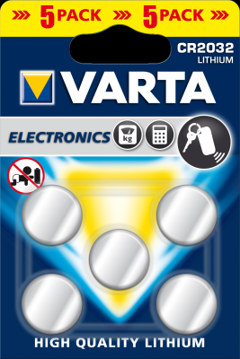 Элемент питания VARTA ELECTRONICS CR 2032 BL*5 (5/500)