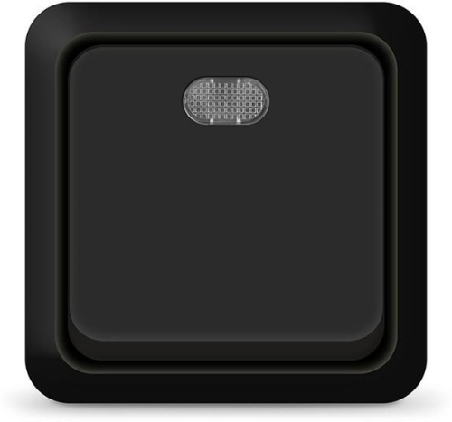 Выключатель 1кл свет оп Олимп  черный UNIVersal  (2212)