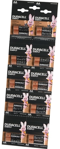 Батарейка Duracell LR06 SIMPLE BL*2  2*10 по 20 шт!!! 