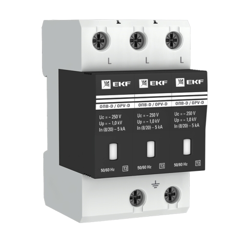 Ограничитель импульсных перенапряжений ОПВ -D/3P 230 (с сигнализацией) ЭКФ