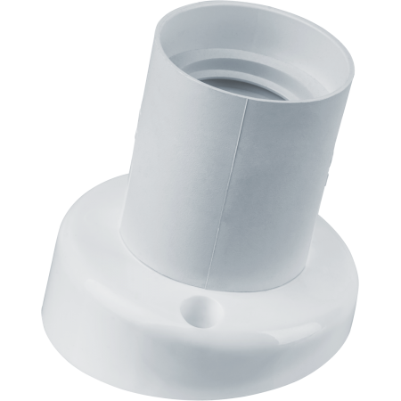 Патрон Е27 белый пластик наклон NLH-PL-W1-E27 Navigator 14016