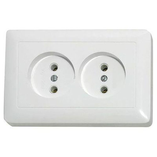 Розетка 2гн с/п  Хит RS16-235-B (80)