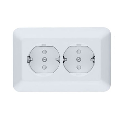 Розетка 2гн с/п с з/к со шторк 