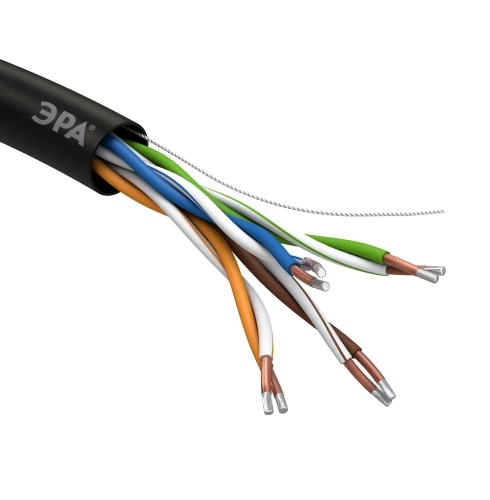 Кабель  U/UTP 4PR 24AWG Cat5e CCA PE OUTDOOR SIMPLE  ЭРА (305)
