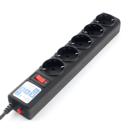 Сетевой фильтр Power Cube 5гн 3м 10А черный графитСетевой фильтр Power Cube 5гн 3м 10А черный графит