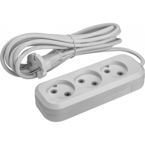 Удлинитель Онлайт 3 гн. 1,5 м ПВС 2х1 2200Вт  (90506) (50)