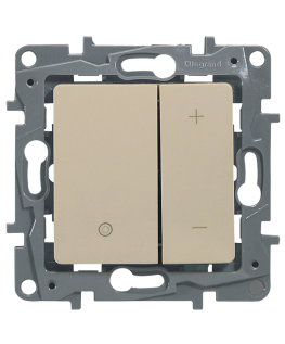 Механизм Светорег нажим 400Вт  слон кость (L672318)