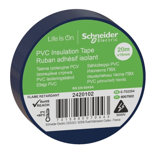 Изолента Systeme Electric1920 (синяя) 19мм*20м