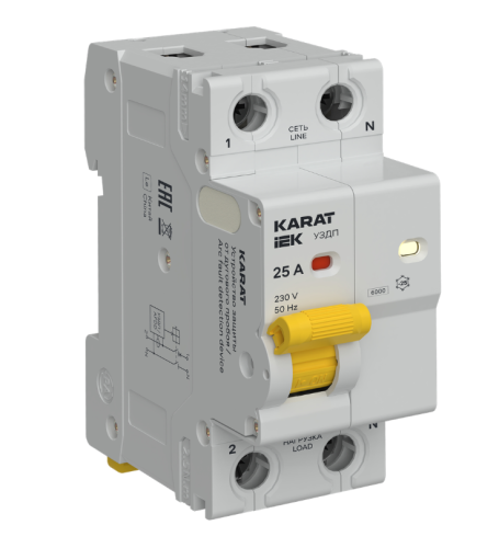 KARAT Устройство защиты от дугового пробоя 1P+N 25A IEK