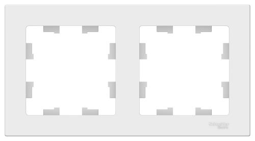 Рамка 2-ая (универс) Белый AtlasDesign (30/180) ATN000102