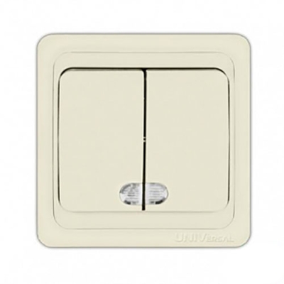 Выключатель 2кл свет  о/п 