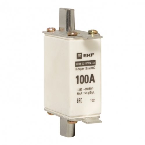 Предохранитель ППН-33 100/100А габарит 00С EKF (5)