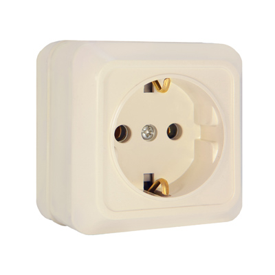 Розетка 1гн с з/к о/п 