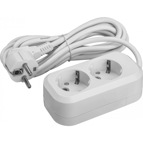 Удлинитель Онлайт 2 гн. 2 м с з/к ПВС 3х1 3500Вт  (90512) (50)