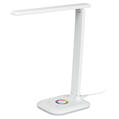 Светильник  LED ЭРА NLED-502-11W-W белый светодиодный настольный c RGB с ночником