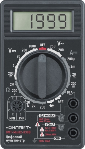 Мультиметр OMT-Mm02-830В ОНЛАЙТ 82971
