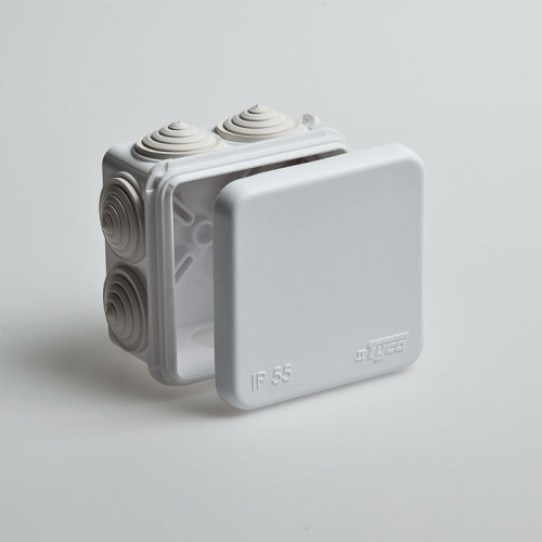 Коробка распр.герм.  70*70*40 IP55 RUVINIL БЕЛАЯ  (162) 67030Б