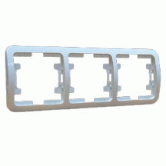 Рамка 3 поста Валери белый (ВР003Г)
